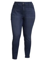 Terra & Sky Women's Plus Size Skinny Jeans, 29” Inseam - Image 2